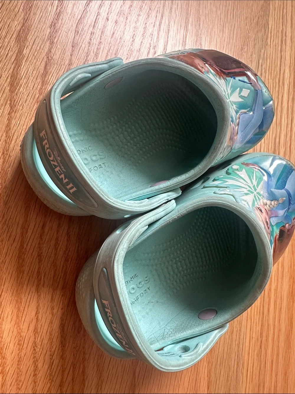 CROCS Kids' Frozen Aqua Slip-On Clogs with Elsa & Anna